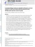 Cover page: Leveraging linkage evidence to identify low-frequency and rare variants on 16p13 associated with blood pressure using TOPMed whole genome sequencing data