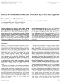 Cover page: Survey of wound-induced ethylene production by excised root segments