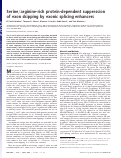 Cover page: Serine/arginine-rich protein-dependent suppression of exon skipping by exonic splicing enhancers