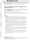 Cover page: Measurement of ciliary beat frequency using Doppler optical coherence tomography.