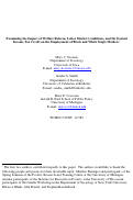 Cover page: Examining the Impact of Welfare Reform, Labor Market Conditions, and the Earned Income Tax Credit on the Employment of Black and White Single Mothers