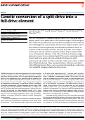 Cover page: Genetic conversion of a split-drive into a full-drive element.