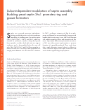 Cover page: Subunit-dependent modulation of septin assembly: Budding yeast septin Shs1 promotes ring and gauze formation