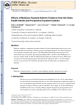 Cover page: Effects of Medicare payment reform: Evidence from the home health interim and prospective payment systems