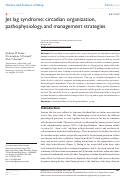 Cover page: Jet lag syndrome: circadian organization, pathophysiology, and management strategies