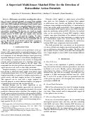 Cover page: A Supervised Multi-Sensor Matched Filter for the Detection of Extracellular Action Potentials