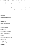 Cover page: New Ethical and Clinical Challenges in "Closed-Loop" Neuromodulation.