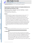 Cover page: Regularization parameter selection for penalized-likelihood list-mode image reconstruction in PET