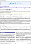 Cover page: Validation of sleep measurement in a multisensor consumer grade wearable device in healthy young adults.