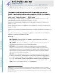 Cover page: Changes in medical and non-medical cannabis use among United States adults before and during the COVID-19 pandemic