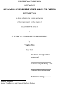 Cover page: Application Of Memristive Device Arrays For Pattern Recognition