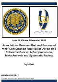 Cover page: Associations Between Red and Processed Meat Consumption and Risk of Developing Colorectal Cancer: A Comprehensive Meta-Analysis and Systematic Review