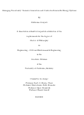 Cover page: Managing Uncertainty: Scenario Generation and Control in Renewable Energy Systems