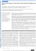 Cover page: Structural Change Can Be Detected in Advanced-Glaucoma EyesStructural Change Detectable in Advanced-Glaucoma Eyes