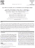 Cover page: Age effects on atrophy rates of entorhinal cortex and hippocampus