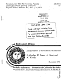 Cover page: MEASUREMENT OF CIRCUMSOLAR RADIATION