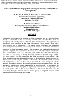 Cover page: Flow-Assisted Flame Propagation Through a Porous Combustible in Microgravity