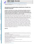 Cover page: International and Interdisciplinary Identification of Health Care Transition Outcomes