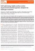 Cover page: Self-optimizing, highly surface-active layered metal dichalcogenide catalysts for hydrogen evolution