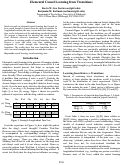 Cover page: Elemental Causal Learning from Transitions