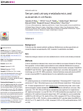 Cover page: Serum and urinary metabolomics and outcomes in cirrhosis