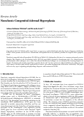 Cover page: Nonclassic Congenital Adrenal Hyperplasia