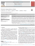 Cover page: Excitation energy partition in fission