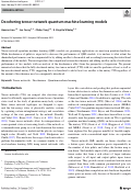 Cover page: Decohering tensor network quantum machine learning models