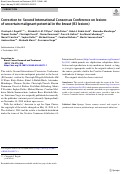 Cover page: Correction to: Second International Consensus Conference on lesions of uncertain malignant potential in the breast (B3 lesions).