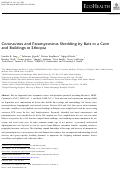 Cover page: Coronavirus and Paramyxovirus Shedding by Bats in a Cave and Buildings in Ethiopia