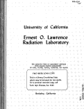 Cover page: THE ABSOLUTE YIELD OF LOW-ENERGY NEUTRONS FROM 190-Mev PROTON BOMBARDMENT OF GOLD, SILVER, NICKEL, ALUMINUM, AND CARBON