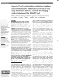 Cover page: Impact of T-cell costimulation modulation in patients with undifferentiated inflammatory arthritis or very early rheumatoid arthritis: a clinical and imaging study of abatacept (the ADJUST trial)