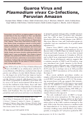 Cover page: Early Release - Guaroa Virus and Plasmodium vivax Co-Infections, Peruvian Amazon - Volume 26, Number 4—April 2020 - Emerging Infectious Diseases journal - CDC