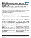 Cover page: Selective estrogen receptor modulators inhibit growth and progression of premalignant lesions in a mouse model of ductal carcinoma in situ.