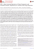 Cover page: HIV-1 Alters Intestinal Expression of Drug Transporters and Metabolic Enzymes: Implications for Antiretroviral Drug Disposition