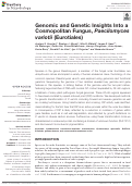 Cover page: Genomic and Genetic Insights Into a Cosmopolitan Fungus, Paecilomyces variotii (Eurotiales)