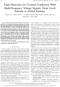 Cover page: Fault Detection for Covered Conductors With High-Frequency Voltage Signals: From Local Patterns to Global Features