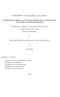 Cover page: Design Implementation and Channel Equalization of Double- Edge Pulsewidth Modulation Signaling /