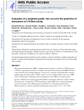 Cover page: Evaluation of a weighted genetic risk score for the prediction of biomarkers of CYP2A6 activity