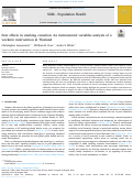 Cover page: Peer effects in smoking cessation: An instrumental variables analysis of a worksite intervention in Thailand