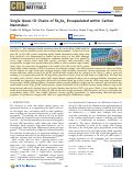 Cover page: Single Quasi-1D Chains of Sb2Se3 Encapsulated within Carbon Nanotubes.