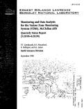 Cover page: Monitoring and data analysis for the Vadose zone monitoring system (VZMS), McClellan AFB - Quarterly Status Report - 5/20/98-8/20/98