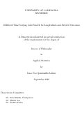 Cover page: Multilevel Time-Varying Joint Models for Longitudinal and Survival Outcomes