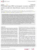 Cover page: Circulating tumor DNA and magnetic resonance imaging to predict neoadjuvant chemotherapy response and recurrence risk