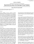 Cover page: Hyponatremia Secondary to Non-Psychogenic Primary Polydipsia