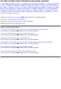 Cover page: The status and initial results of the Majorana demonstrator experiment