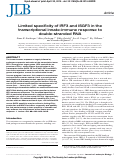 Cover page: Limited specificity of IRF3 and ISGF3 in the transcriptional innate‐immune response to double‐stranded RNA