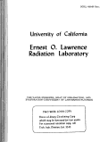 Cover page: THE VAPOR PRESSURE HEAT OF SUBLIMATION, AND EVAPORATION COEFFICIENT OF LANTHANUM FLUORIDE