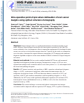 Cover page: Intra-operative point-of-procedure delineation of oral cancer margins using optical coherence tomography