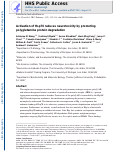 Cover page: Activation of Hsp70 reduces neurotoxicity by promoting polyglutamine protein degradation.